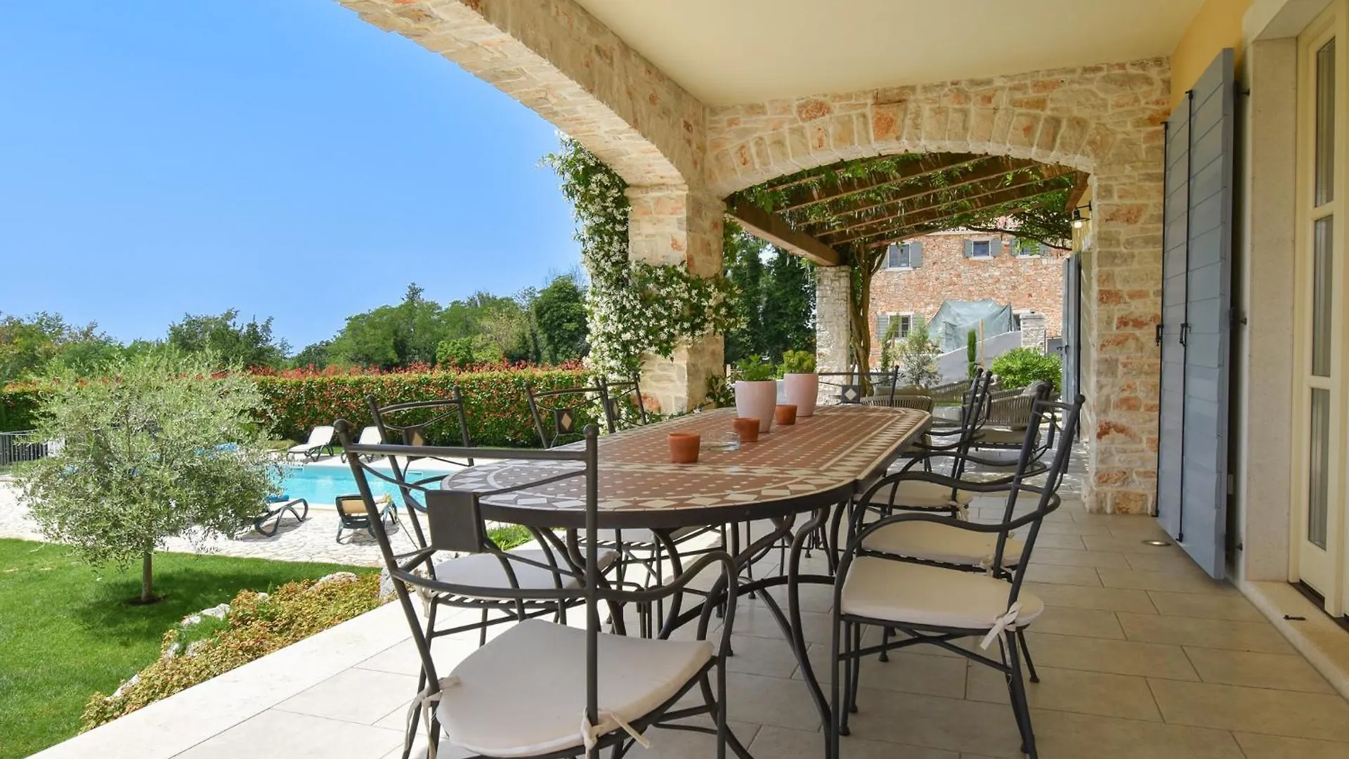 Rustic Villa Azzurra With Pool In Sv Lovrec Medaki Chorvatsko